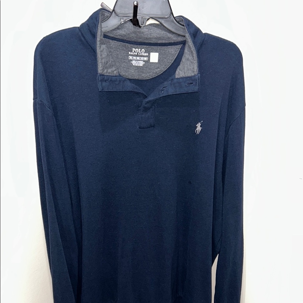 Men’s Ralph Lauren Navy Blue Polo Shirt Classic Style